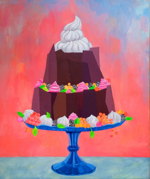 Silja Pogule "Šokolādes kūkas portrets", a/a, 2015