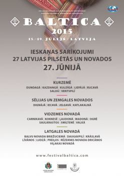 Liepājā notiks starptautiskā folkloras festivāla "Baltica 2015" ieskaņas pasākums